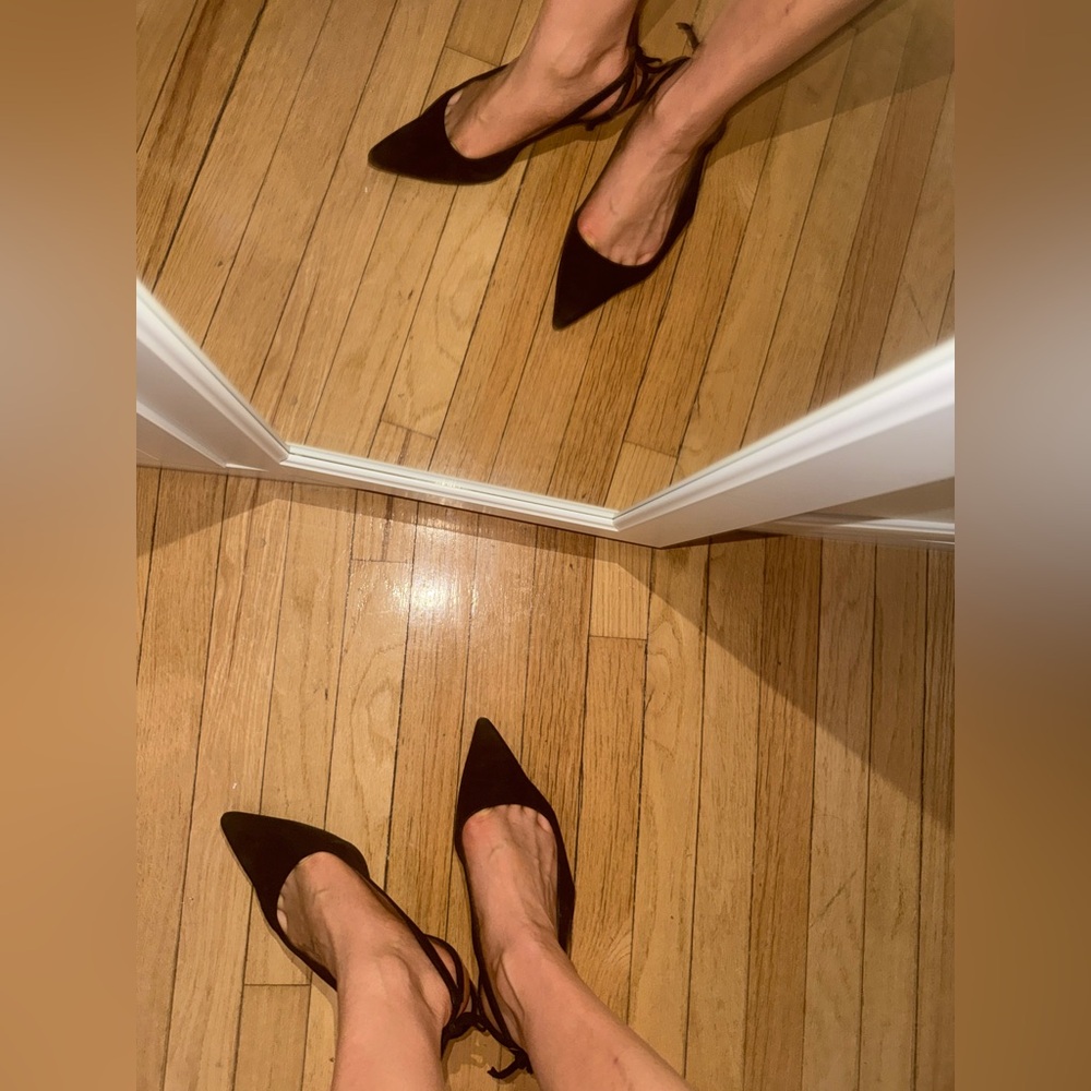 Tabitha Simmons Black Pointed Heels
